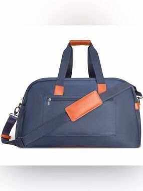 Champs Vintage Weekender Duffel Bag 11-15.6" Laptop Navy